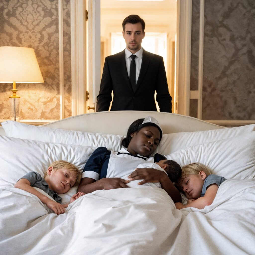 Personne ne parvenait à gérer les triplés d’un homme fortuné — sauf une femme qui a fait l’impensable