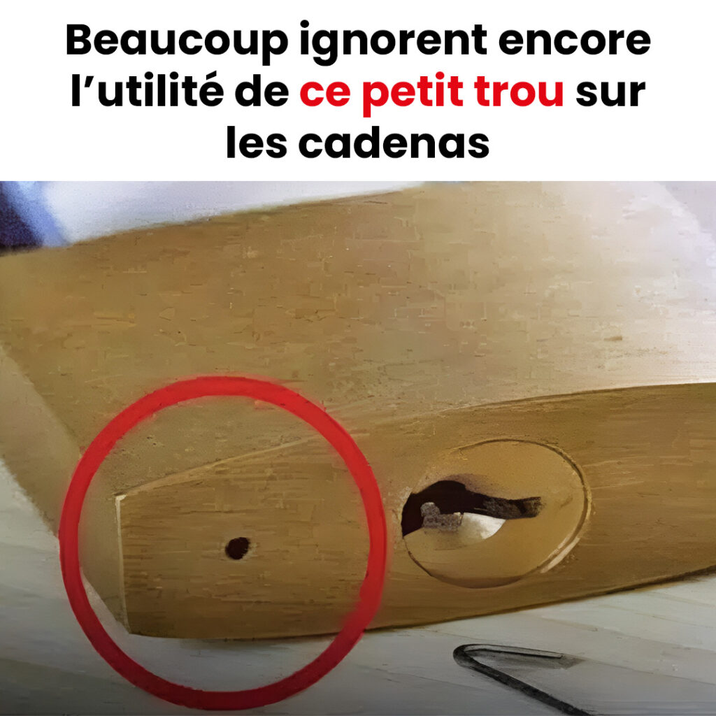 Énigme élucidée : à quoi sert le petit trou sur les cadenas ?