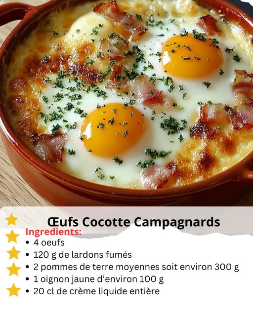 Œufs Cocotte Campagnards – Recette de Laurent Mariotte