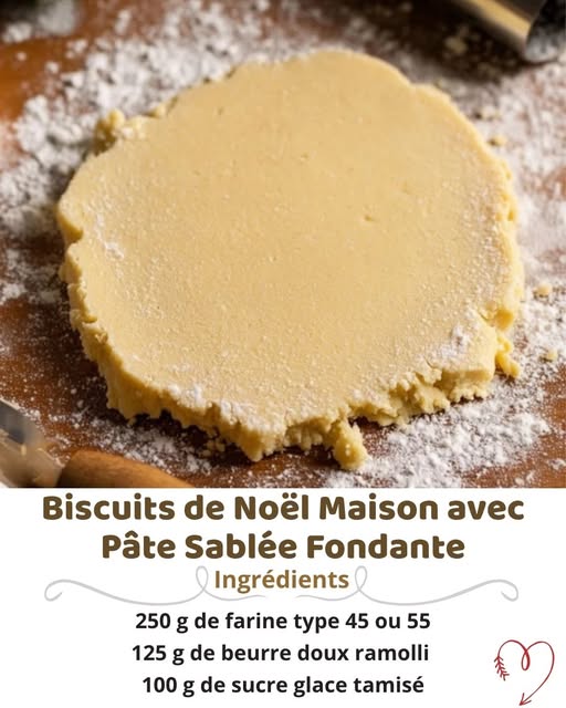 Biscuits de Noël Maison : pâte sablée fondante & gourmande