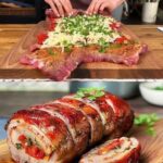 Recette de pain de viande au cou de porc farci 597570489_2701365780224513_2703979304844286772_n